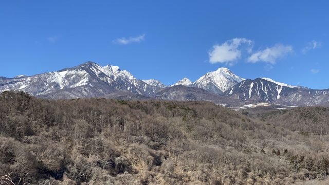 八ヶ岳と北相木村の三滝